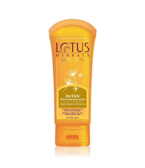 Lotus Herbals Safe Sun De-Tan After Sun Face Pack, 100g